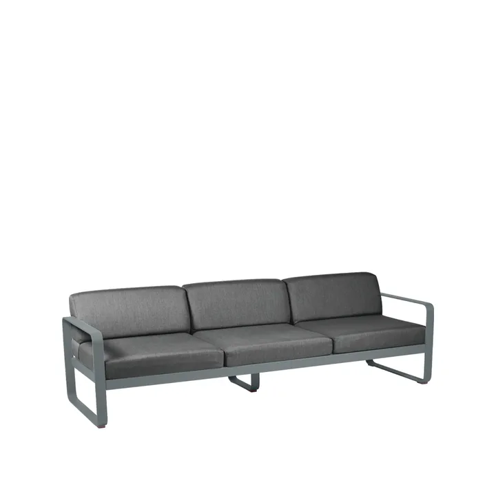 Bellevie soffa - 3-sits Storm grey (grå), graphite grey dyna - Fermob
