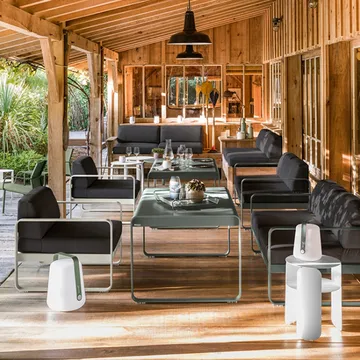 Bellevie soffbord högt - cedar green - Fermob