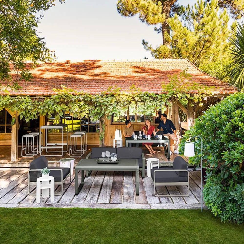 Bellevie soffbord högt, storm grey Fermob