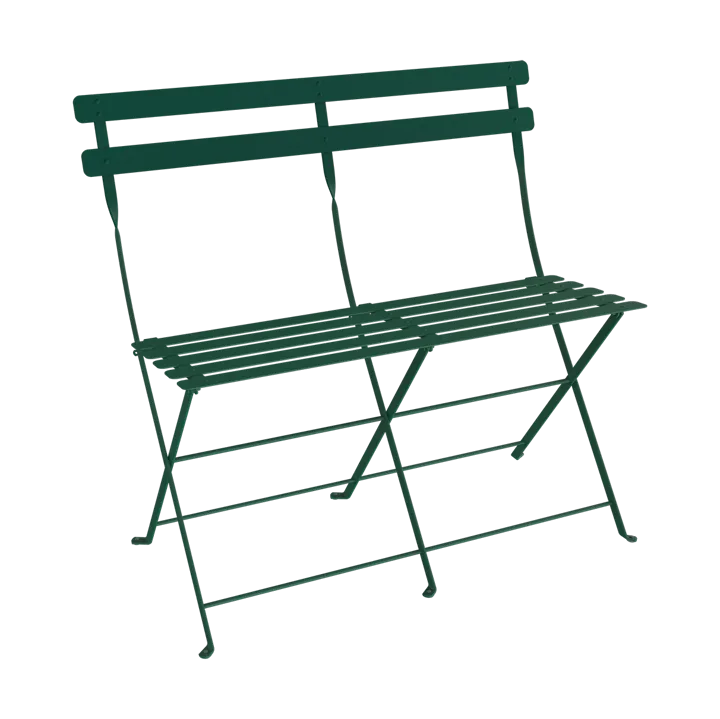 Bistro 2-sits bänk med ryggstöd - Cedar green - Fermob