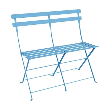 Bistro 2-sits bänk med ryggstöd - Maya Blue - Fermob