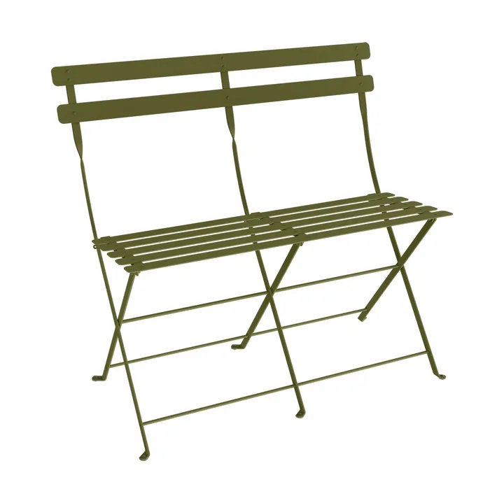 Bistro 2-sits bänk med ryggstöd - Pesto - Fermob