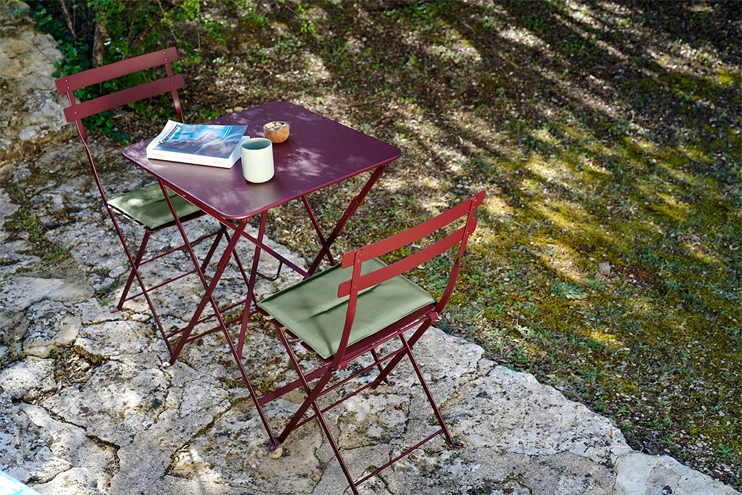 Bistro bord 57x57 cm, red ochre Fermob