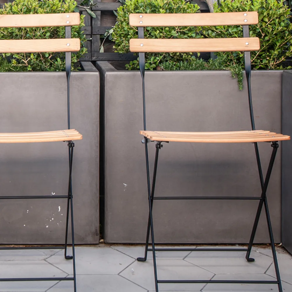 Bistro Natural stol, red ochre, oljad bok Fermob