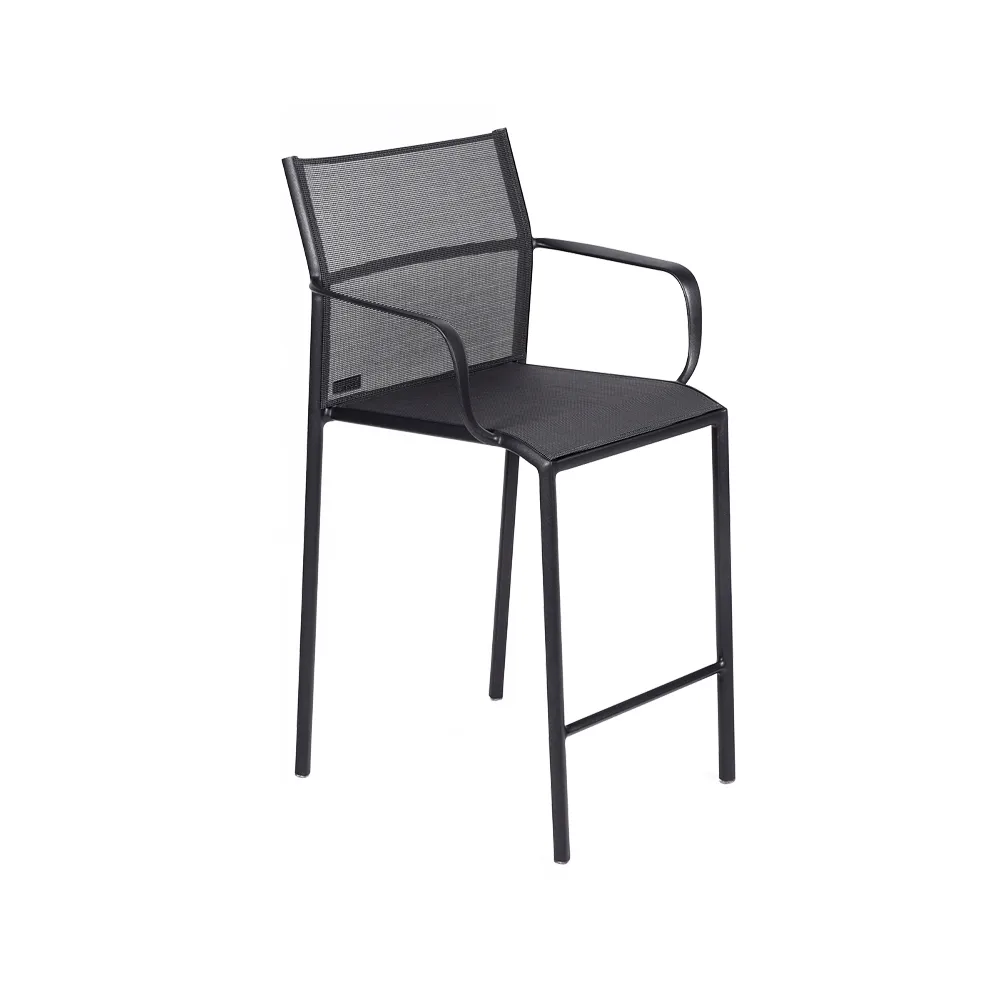 Cadiz barstol med armstöd, anthracite Fermob