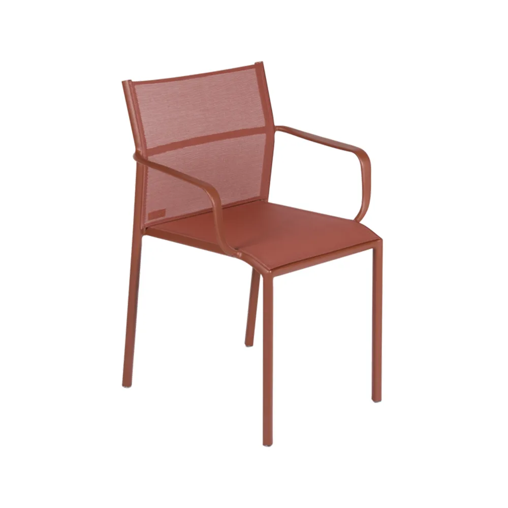 Cadiz karmstol, red ochre Fermob