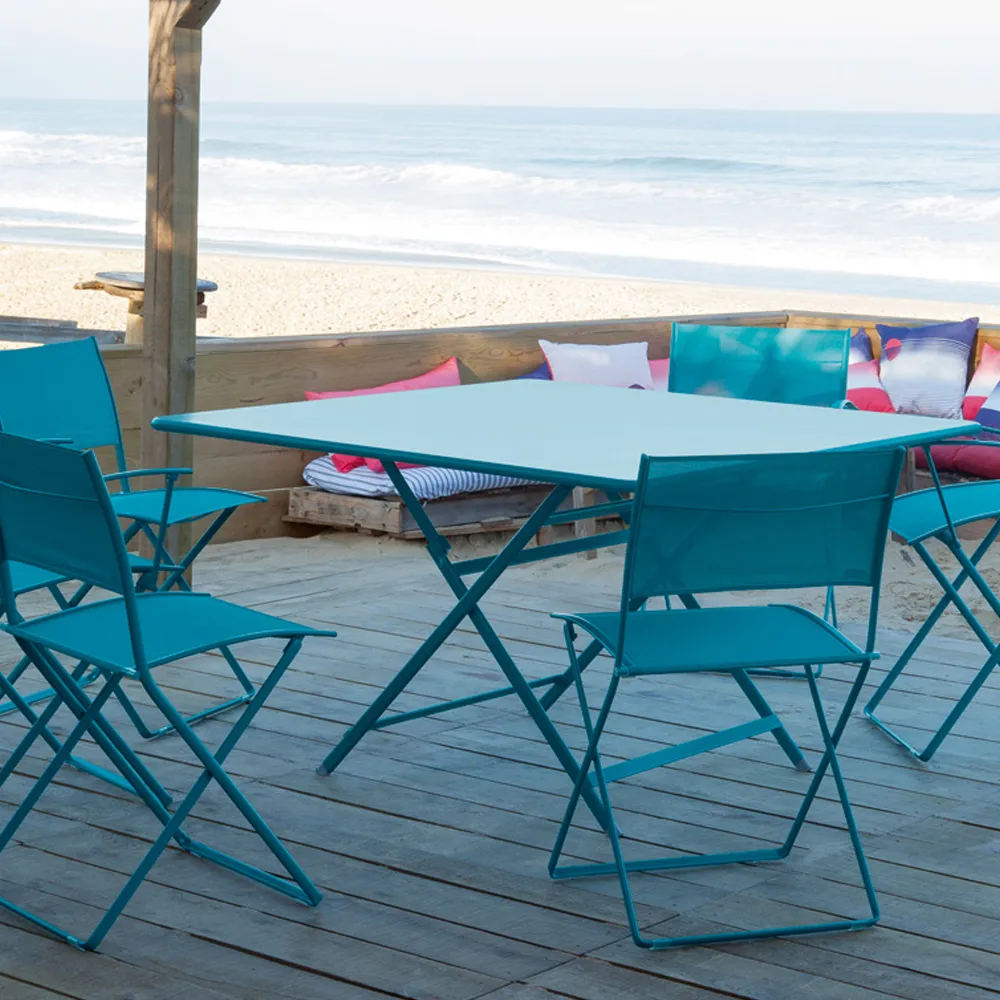 Caractere bord 128x128 cm, ice mint Fermob