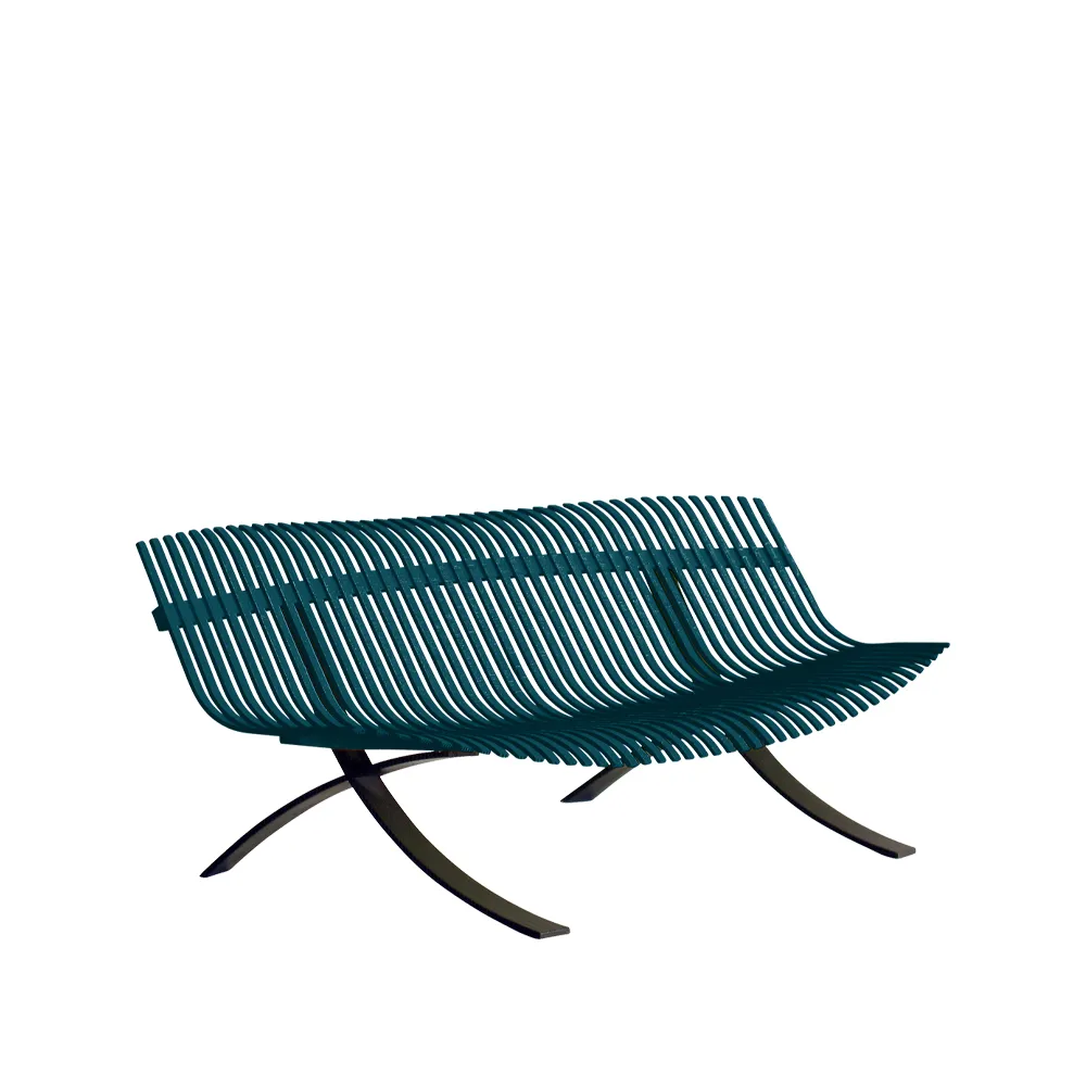 Charivari bänk, acapulco blue Fermob