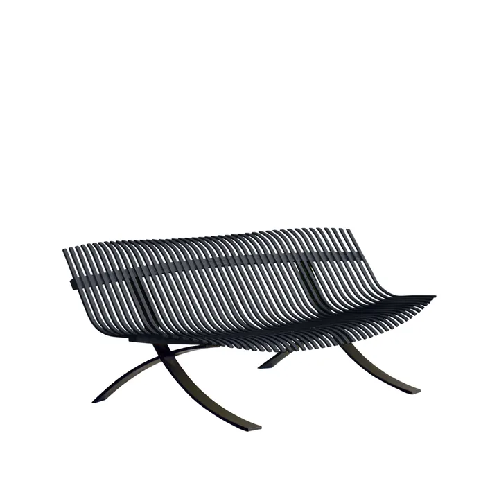 Charivari bänk - anthracite - Fermob