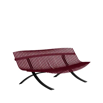 Charivari bänk - Black cherry - Fermob