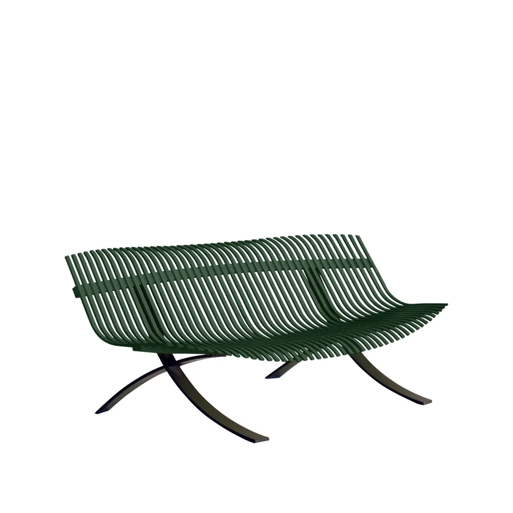Charivari bänk, cedar green Fermob