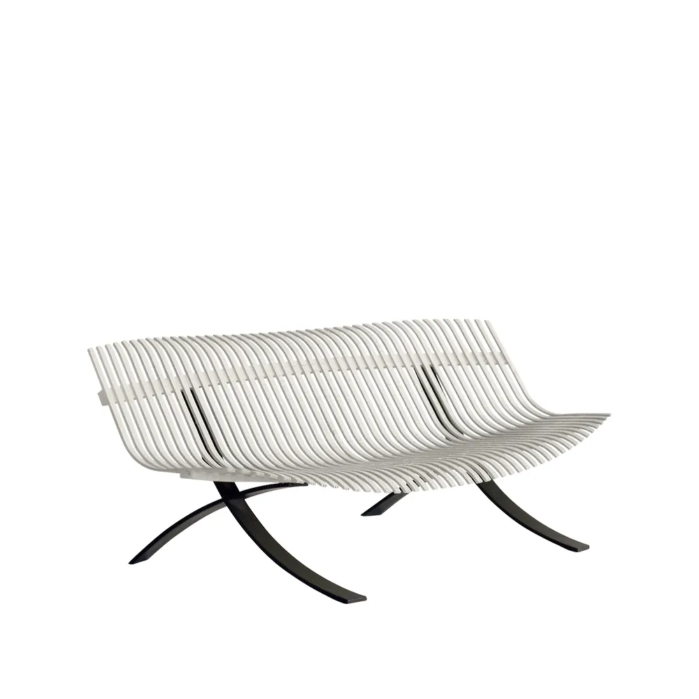 Charivari bänk, clay grey Fermob