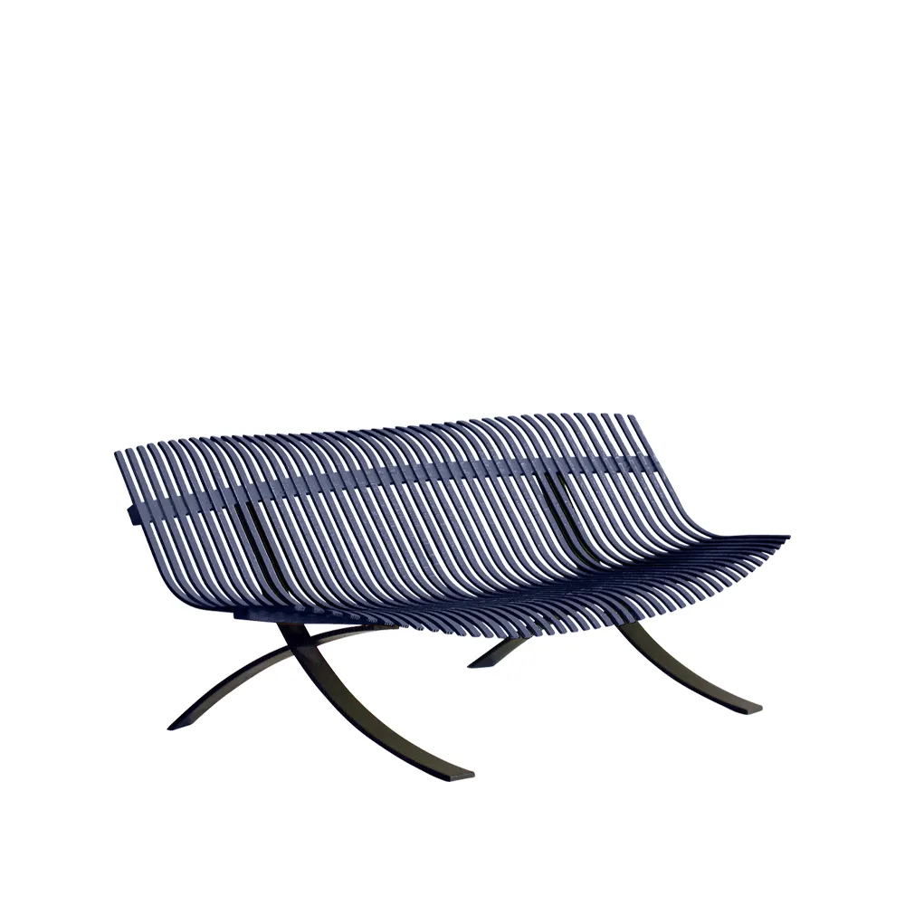 Charivari bänk, Deep blue (blå) Fermob