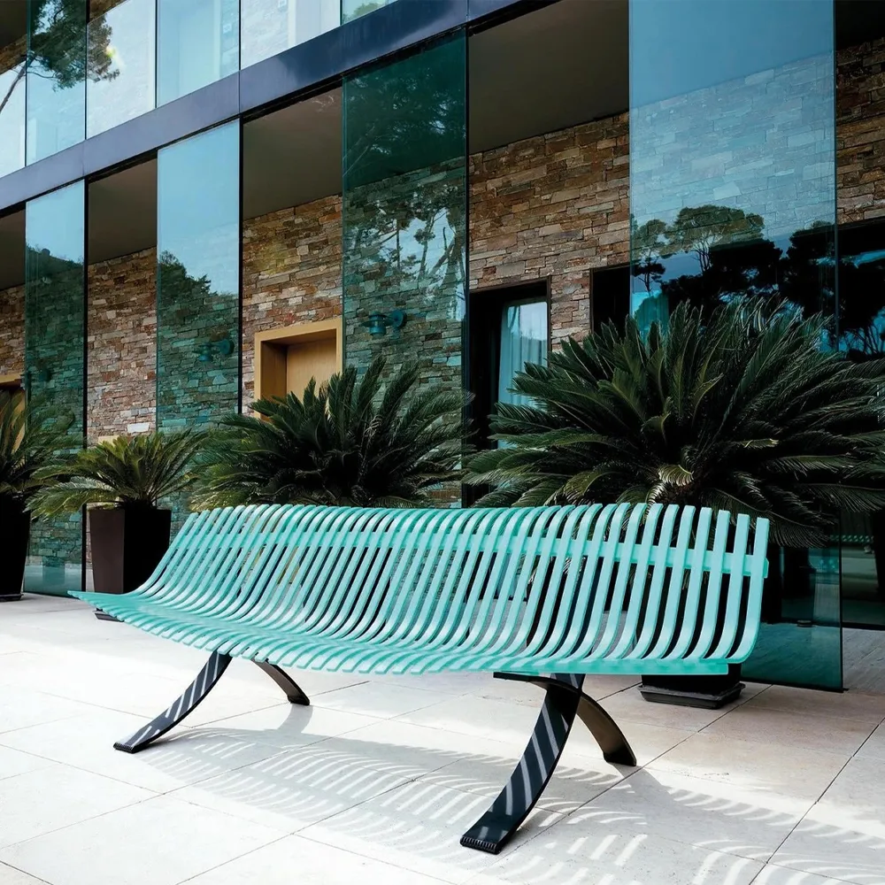 Charivari bänk, deep blue Fermob