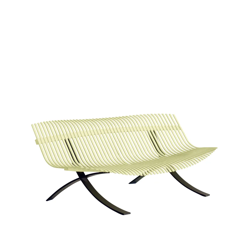 Charivari bänk, frosted lemon Fermob