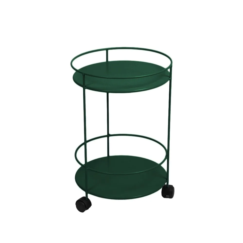 Guinguette sidobord med hjul, cedar green Fermob