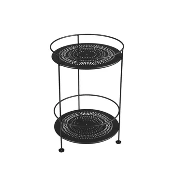 Guinguette sidobord utan hjul - Liquorice (svart) - Fermob