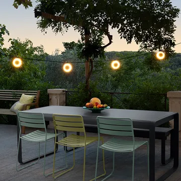 Hoop ljusslinga 12 m - Acapulco blue - Fermob