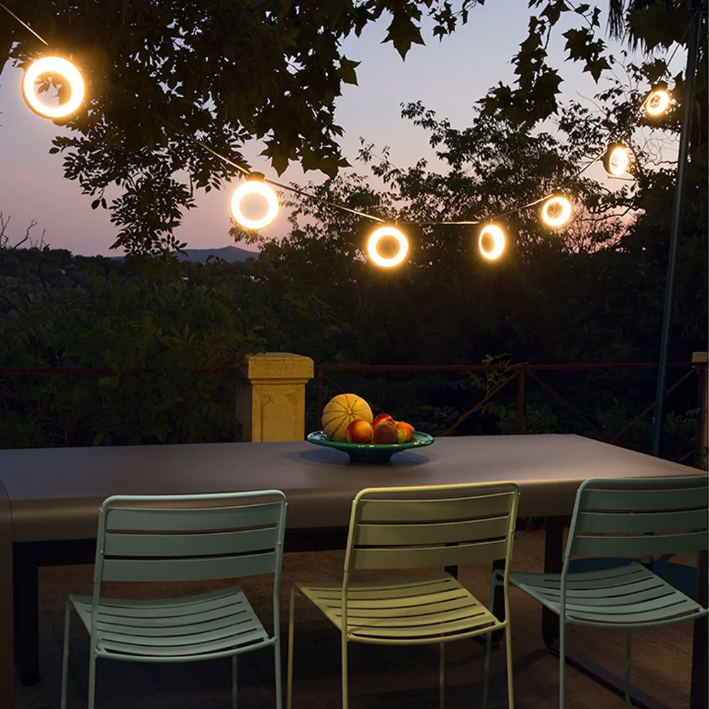 Hoop ljusslinga 12 m, Acapulco blue Fermob