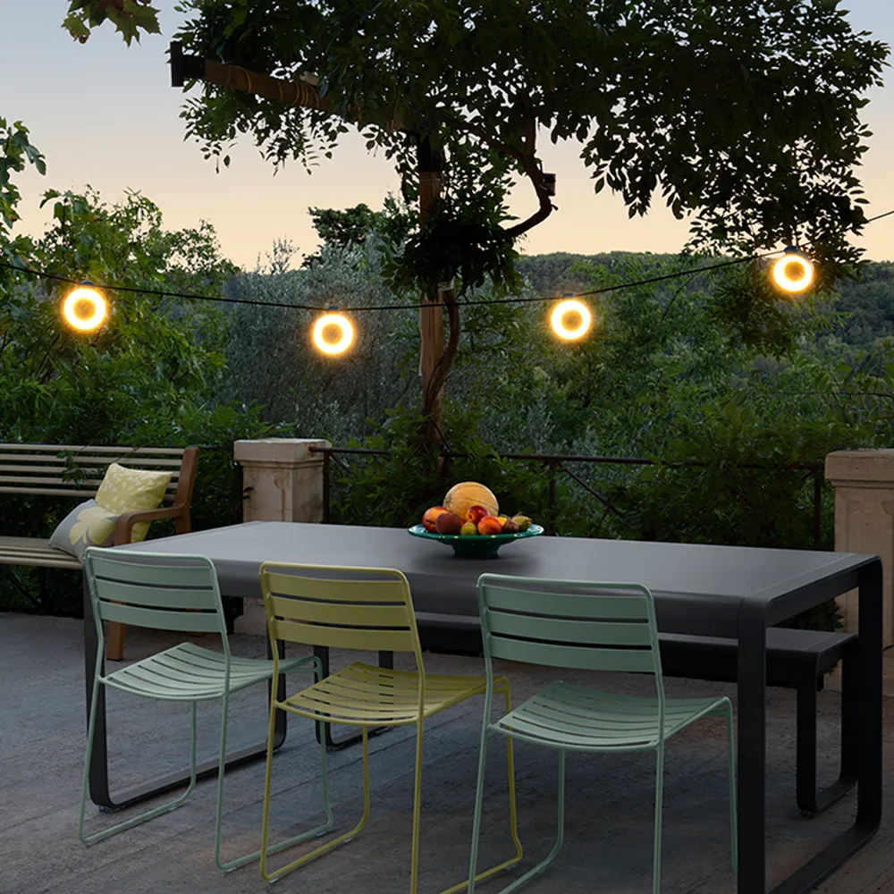 Hoop ljusslinga 12 m, Red ochre Fermob