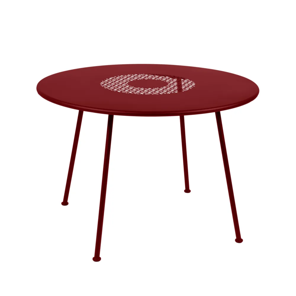 Lorette bord, Chili (röd), ø110 cm Fermob