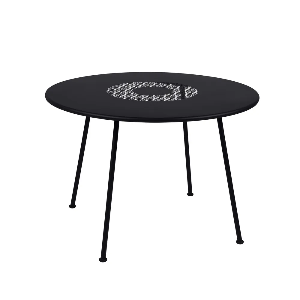 Lorette bord, Liquorice (svart), ø110 cm Fermob