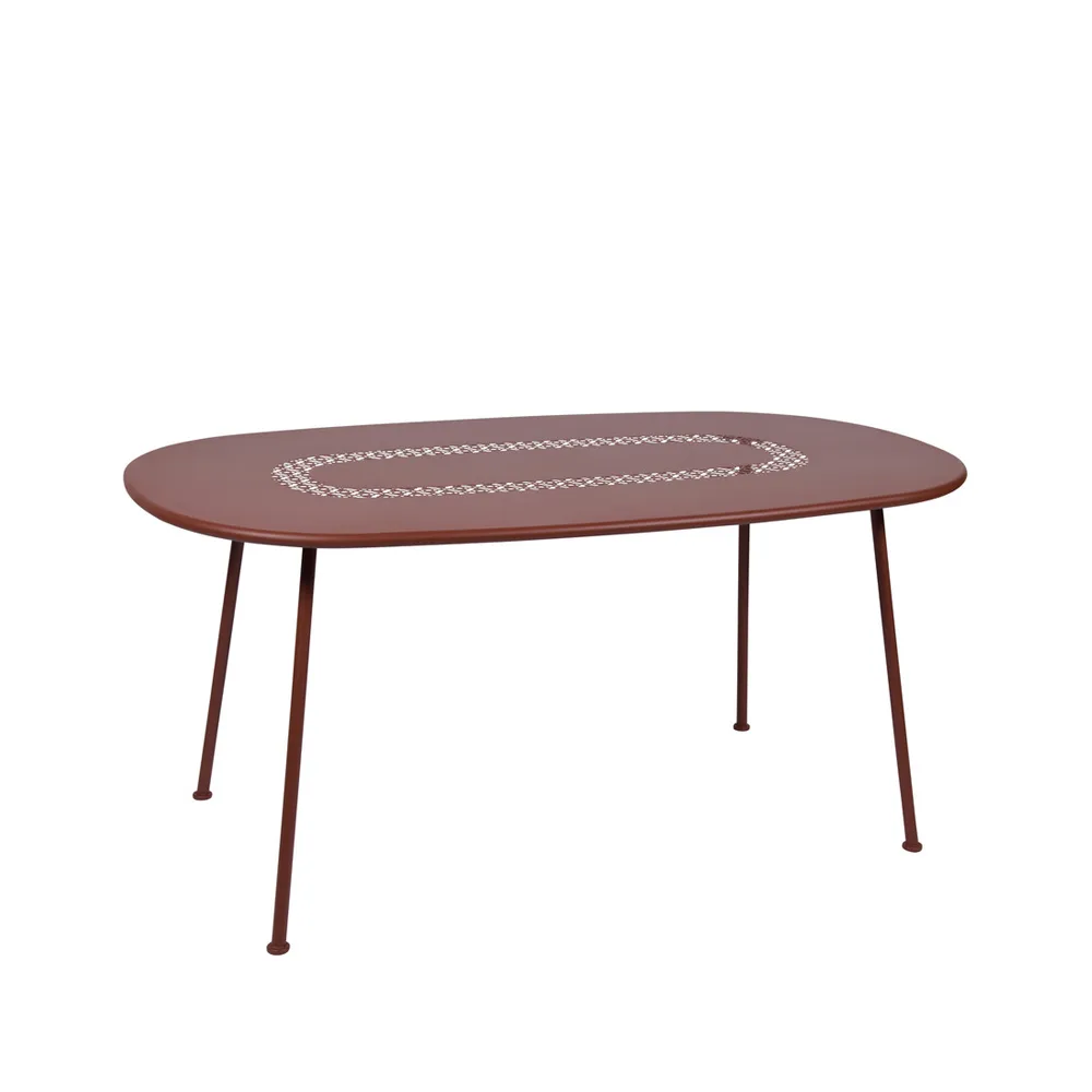 Lorette bord ovalt, Red ochre (röd) Fermob