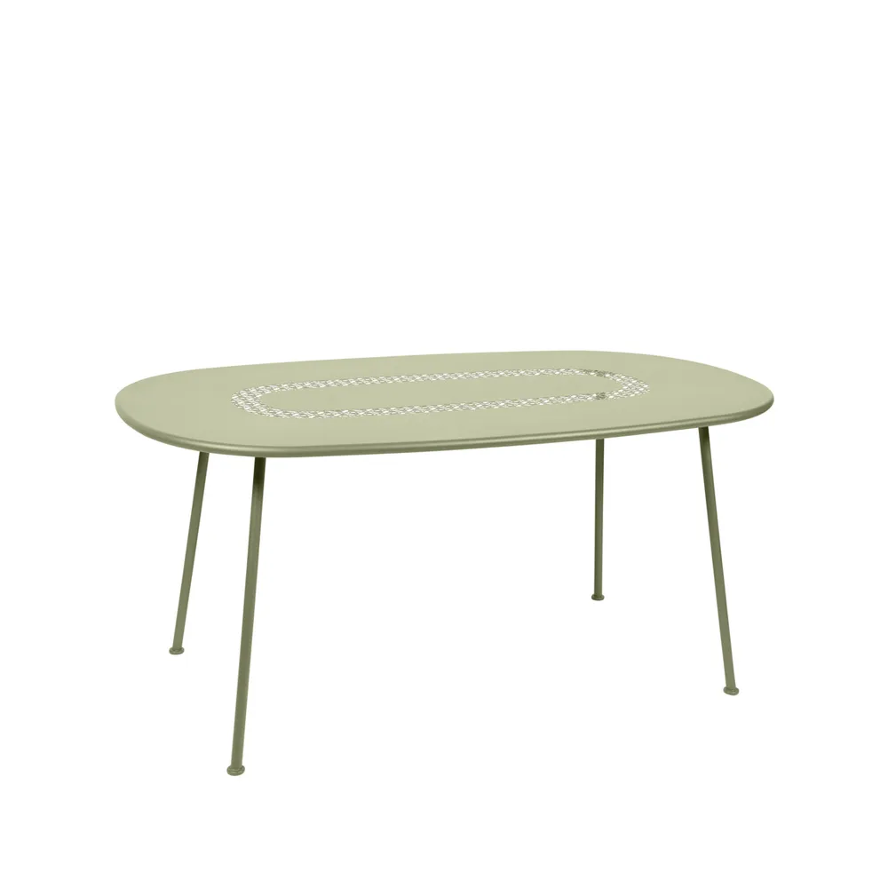 Lorette bord ovalt, willow green Fermob
