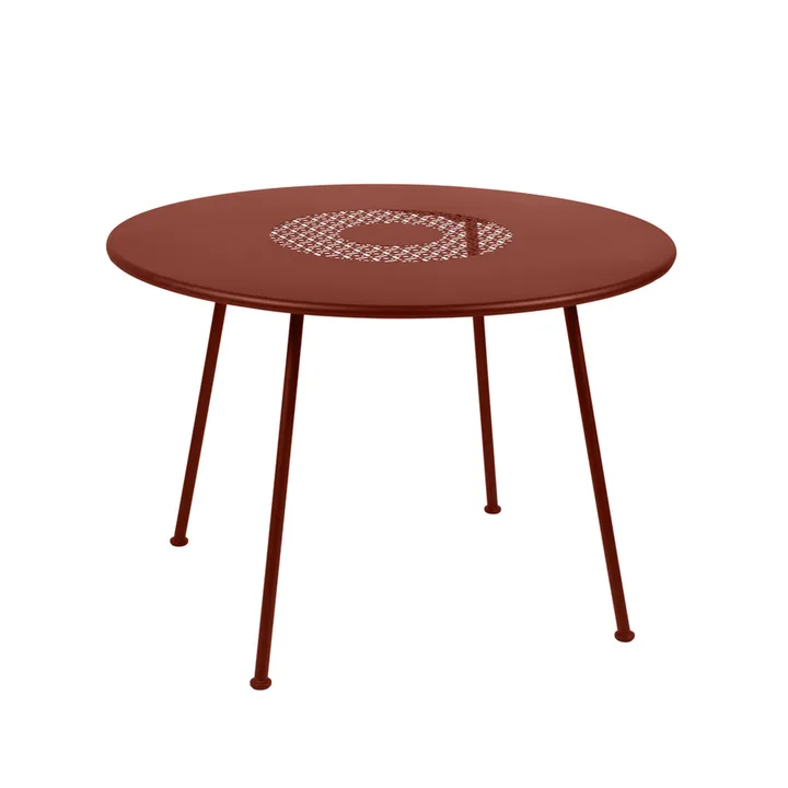 Lorette bord - Red ochre (röd), ø110 cm - Fermob