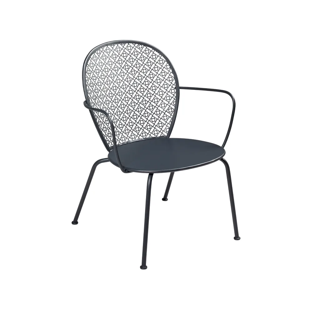 Lorette karmstol låg, anthracite Fermob
