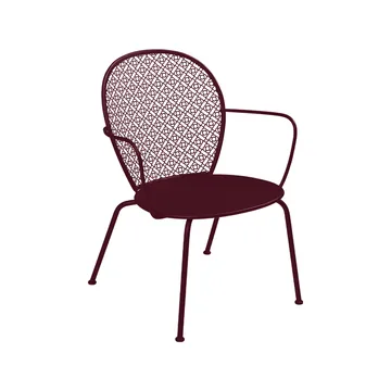 Lorette karmstol låg - Black cherry (vinröd) - Fermob