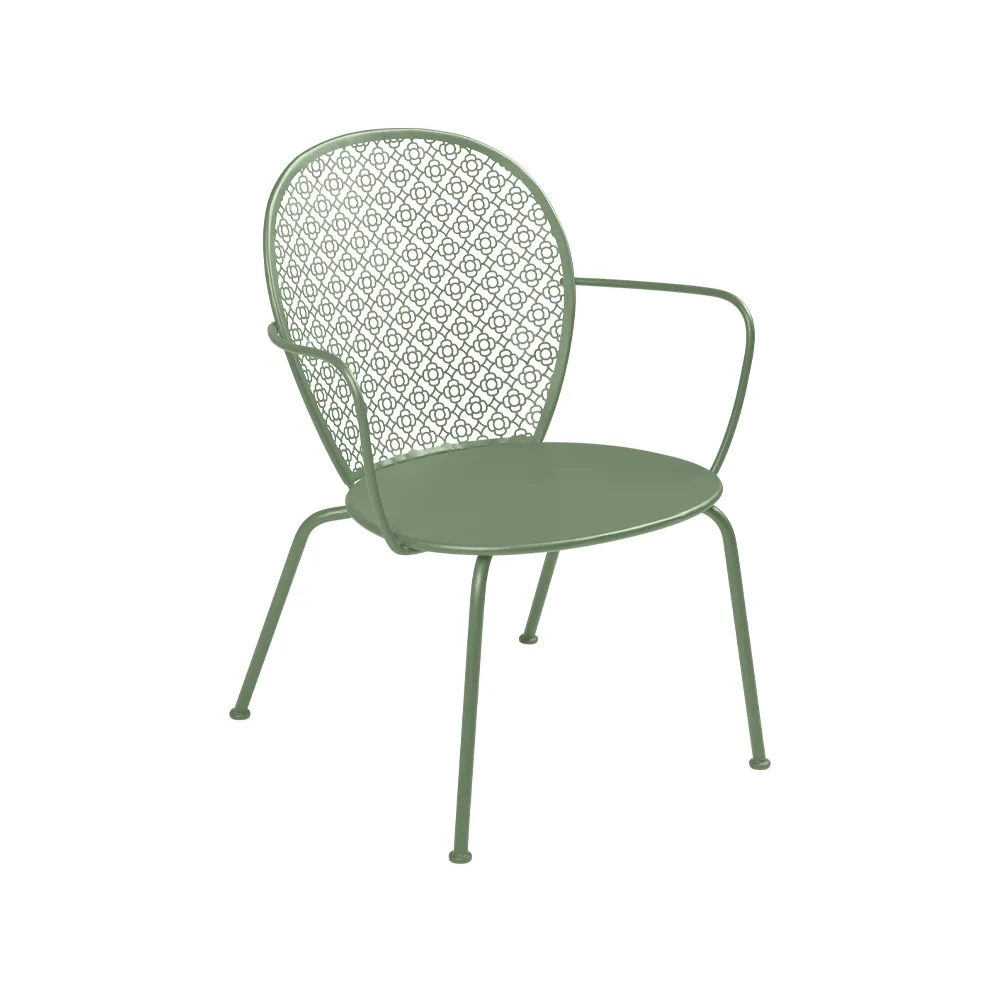 Lorette karmstol låg, cactus Fermob