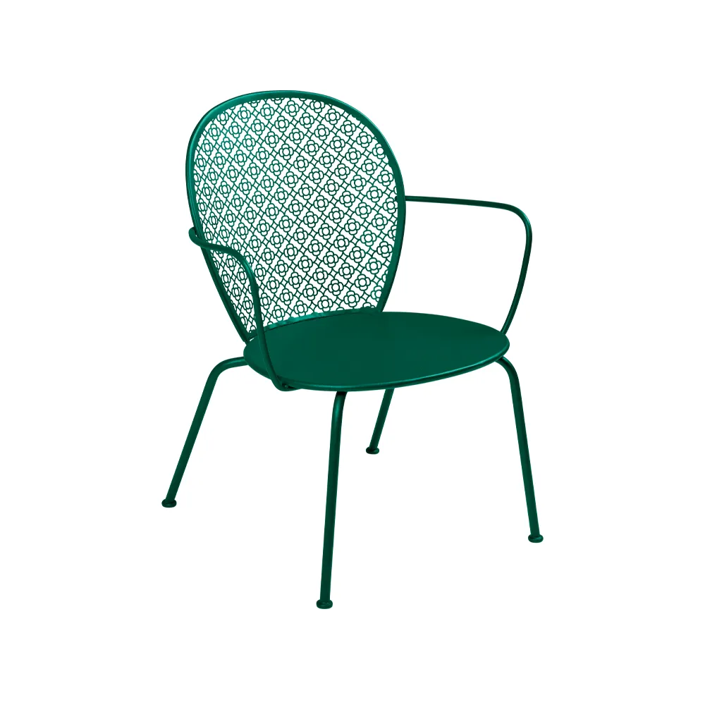 Lorette karmstol låg, cedar green Fermob