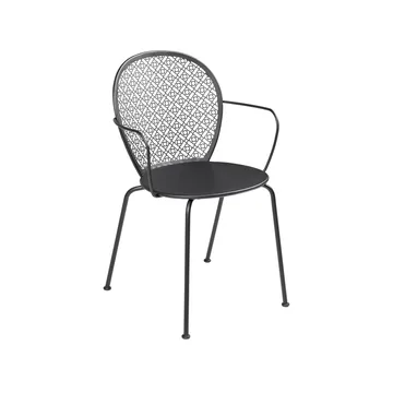 Lorette karmstol - Liquorice (svart) - Fermob