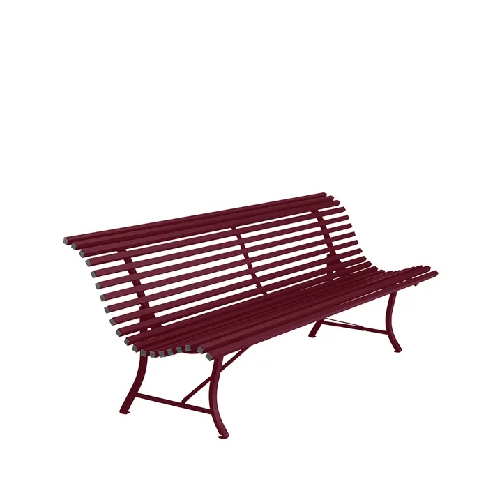 Louisiane bänk 200 cm - Black cherry (vinröd) - Fermob