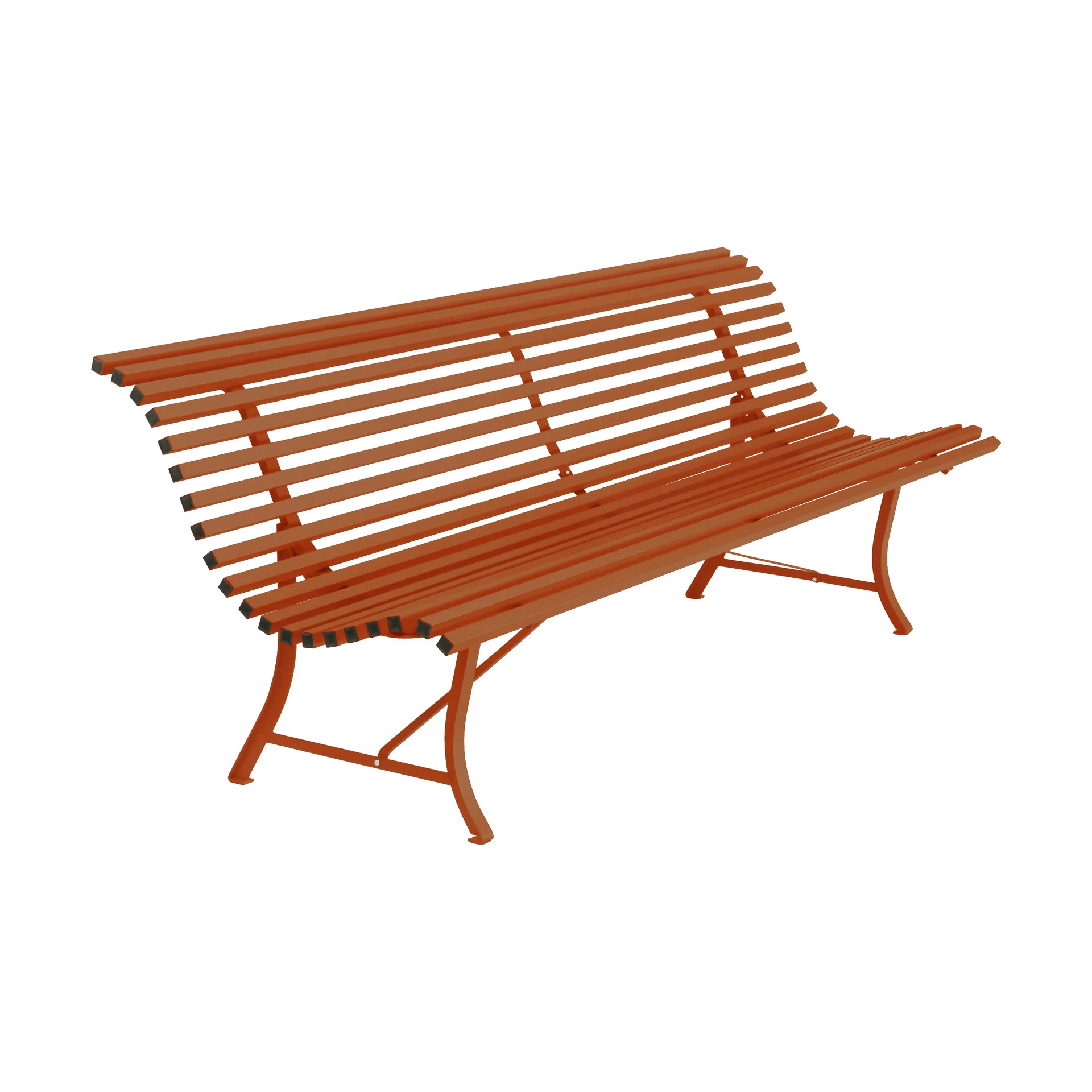 Louisiane bänk 200 cm, Candied orange (orange) Fermob