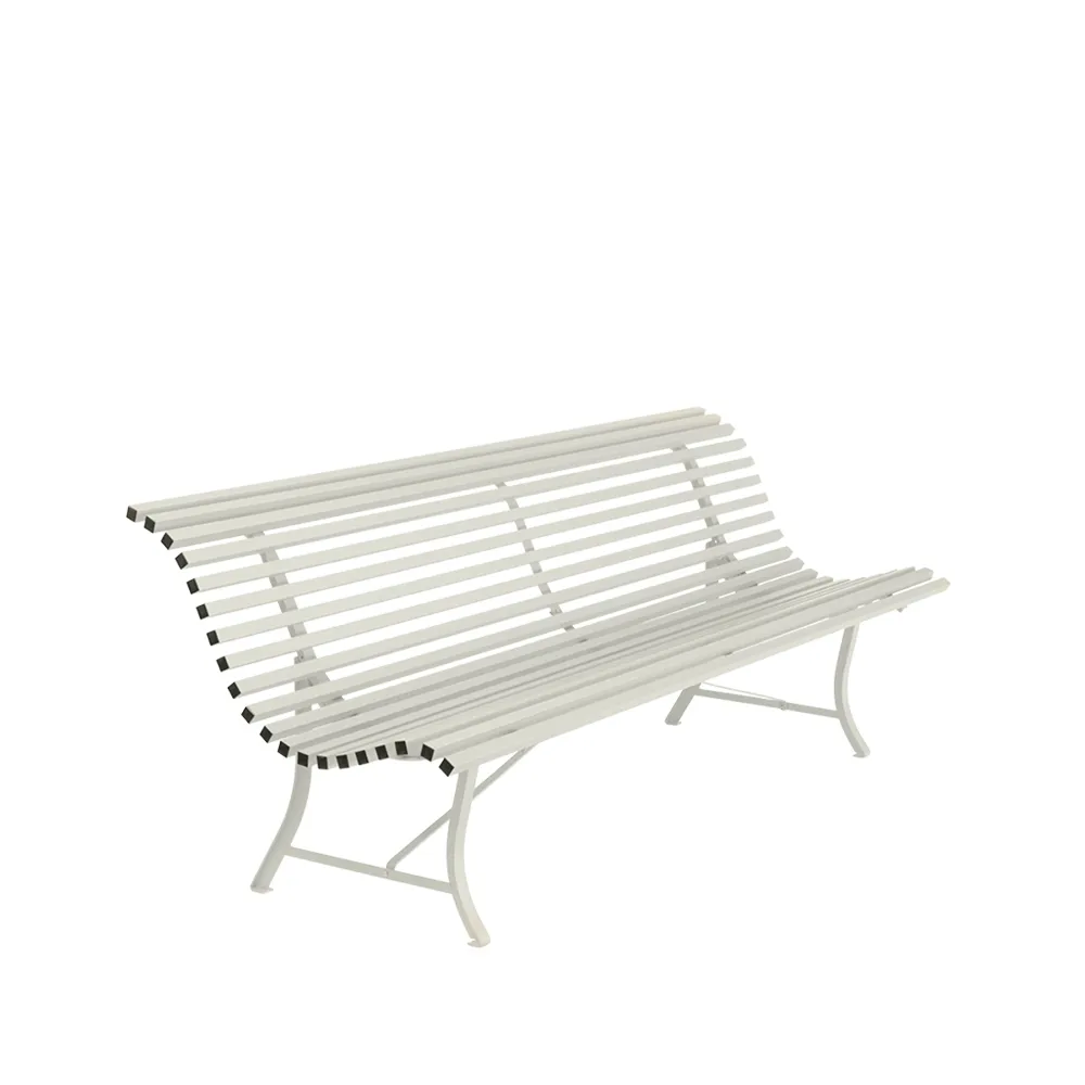 Louisiane bänk 200 cm, Clay grey (grå) Fermob