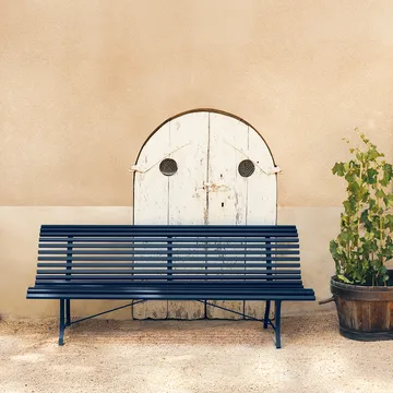 Louisiane bänk 200 cm - clay grey - Fermob