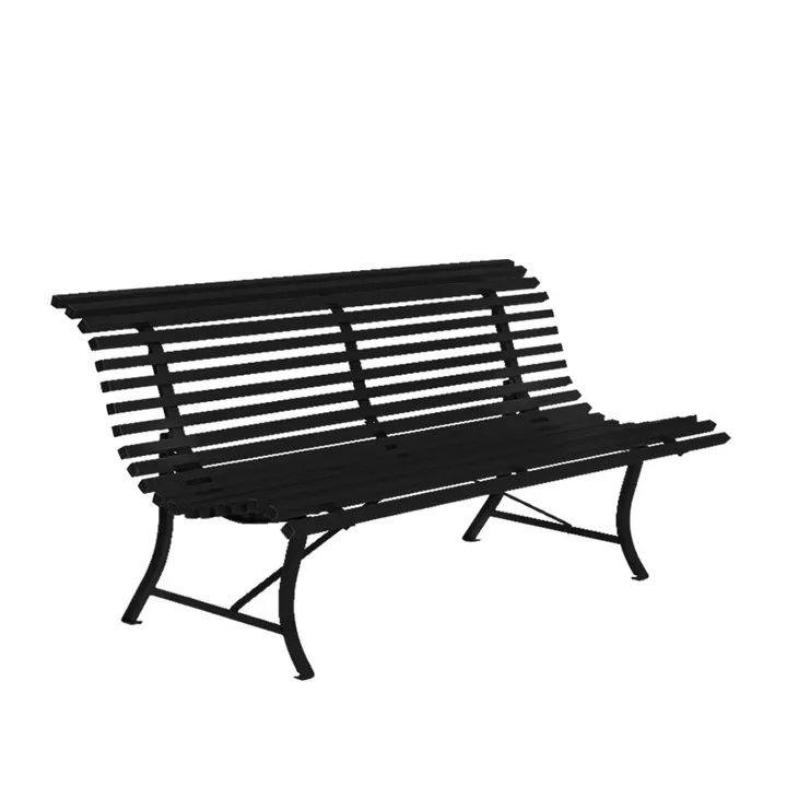 Louisiane bänk 200 cm - liquorice - Fermob