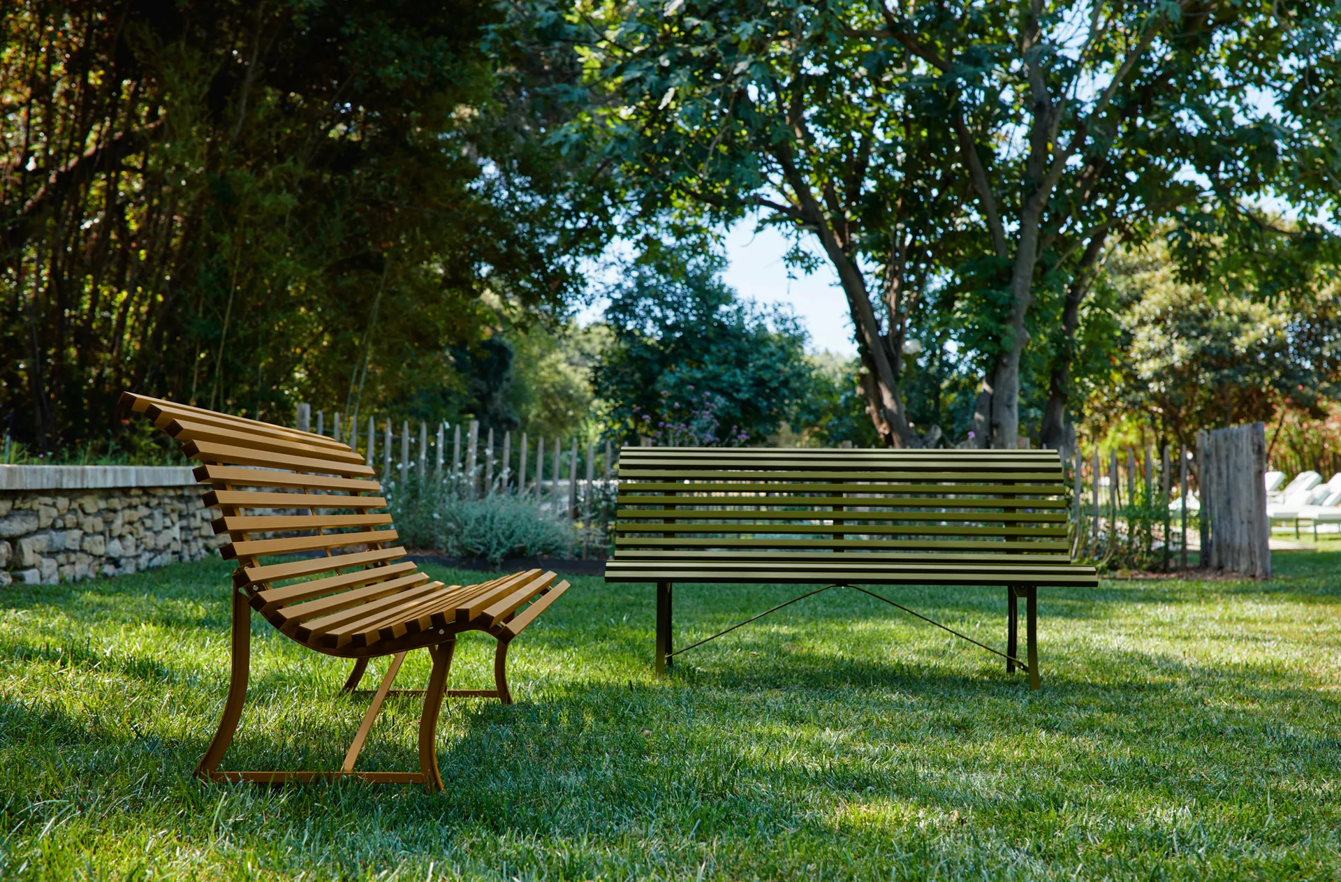 Louisiane bänk 200 cm, Pesto Fermob