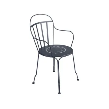 Louvre karmstol - anthracite - Fermob