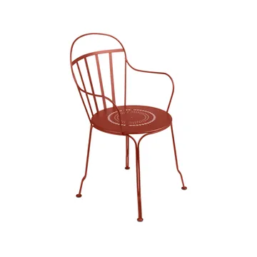 Louvre karmstol - Red ochre (röd) - Fermob