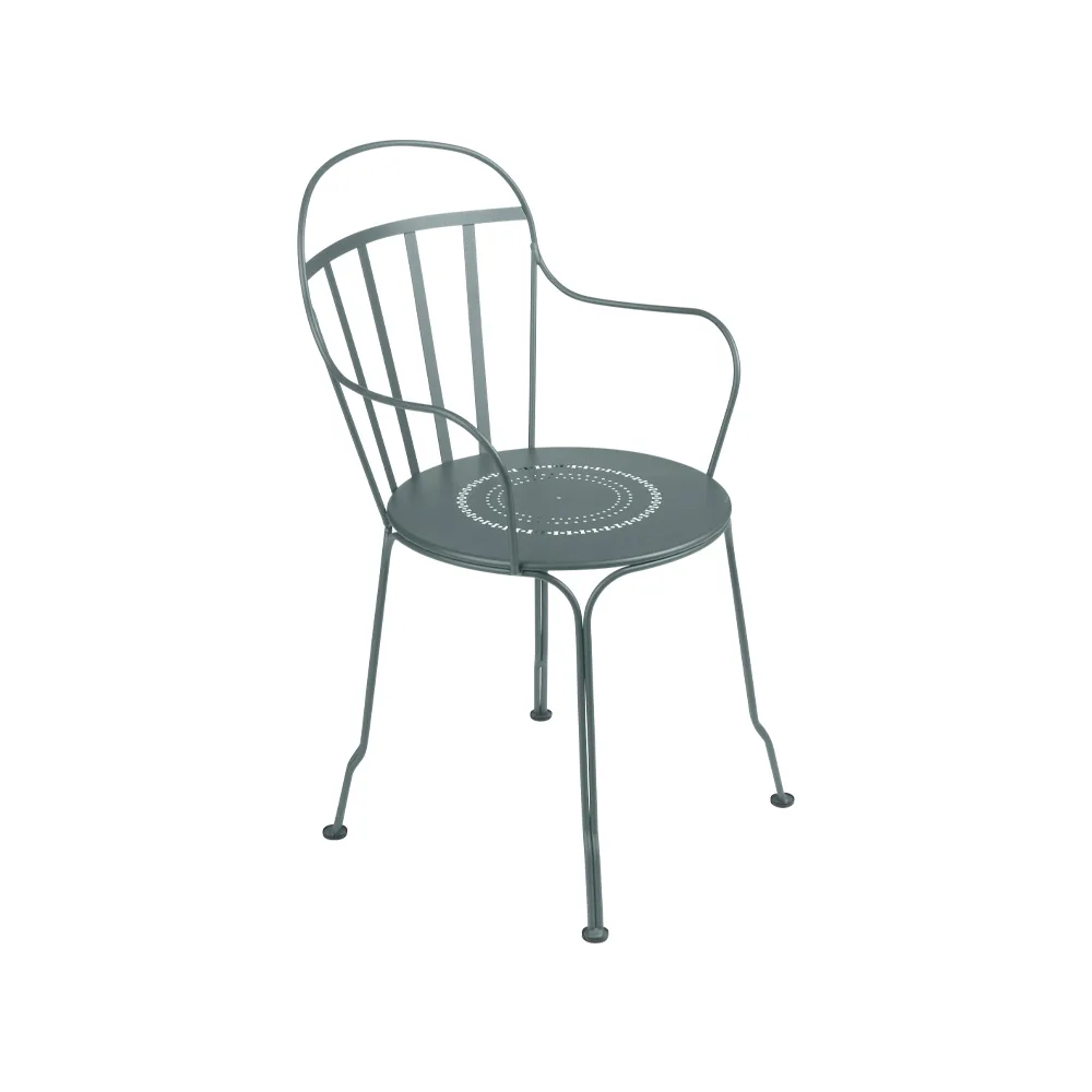 Louvre karmstol, storm grey Fermob