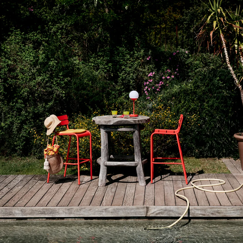 Luxembourg barstol, clay grey Fermob