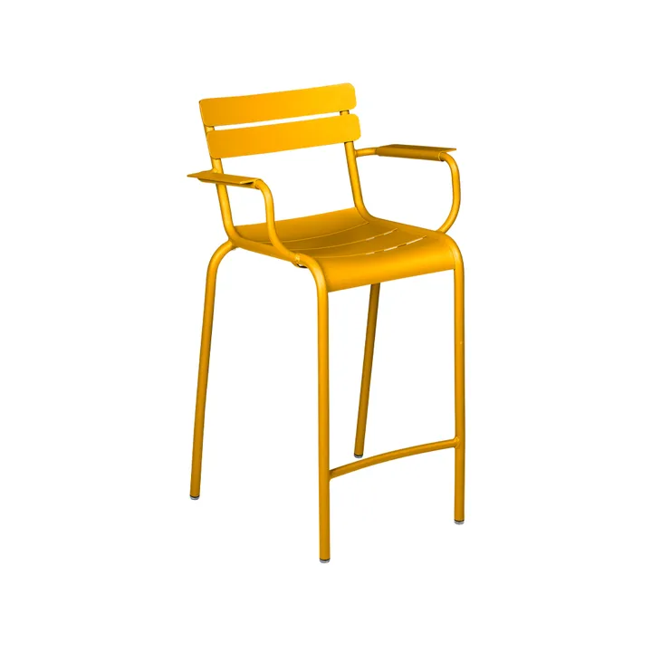 Luxembourg barstol med armstöd - honey - Fermob
