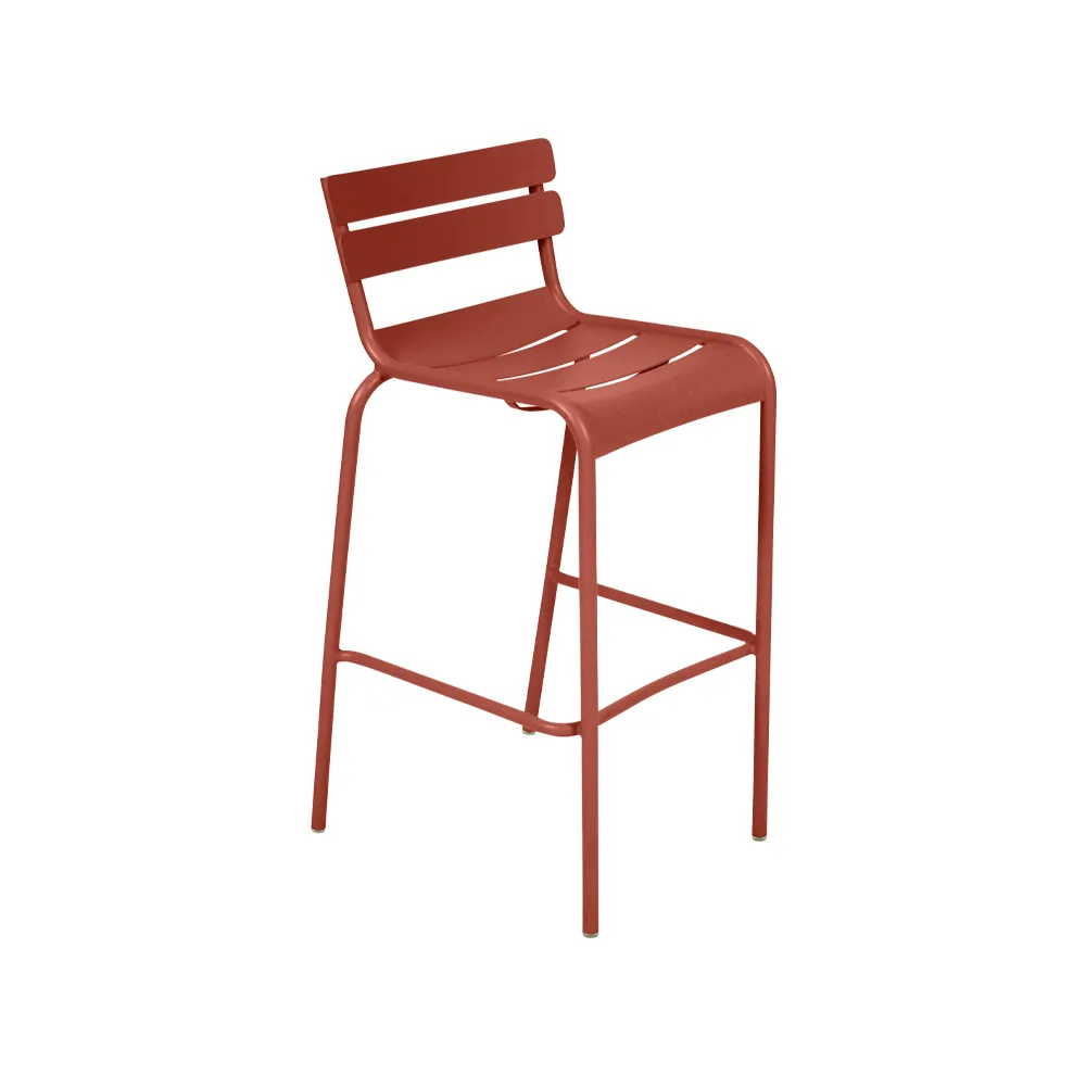 Luxembourg barstol, Red ochre (röd) Fermob