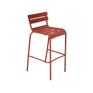 Luxembourg barstol - Red ochre (röd) - Fermob
