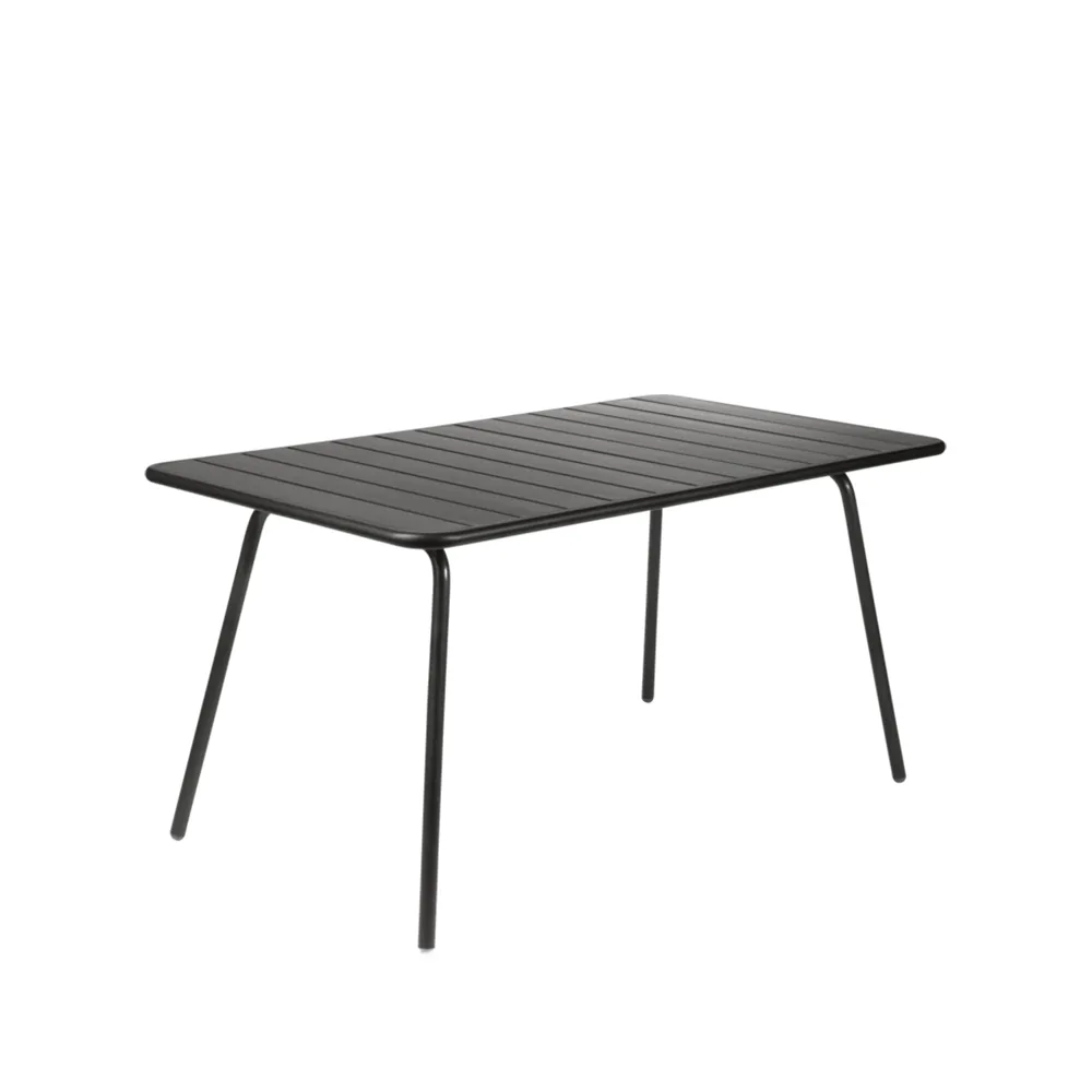 Luxembourg bord 143x80 cm, Liquorice (svart) Fermob