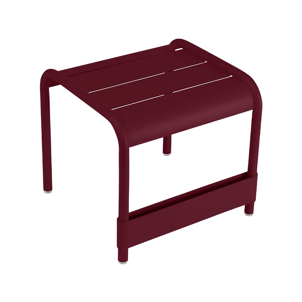 Luxembourg bord/fotpall, Black cherry (vinröd), small Fermob