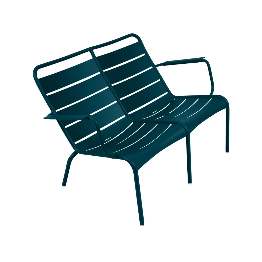 Luxembourg Duo karmstol låg, acapulco blue Fermob